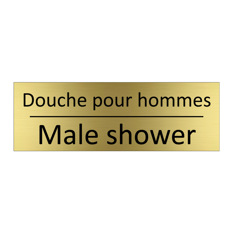 Douche pour hommes - Male shower