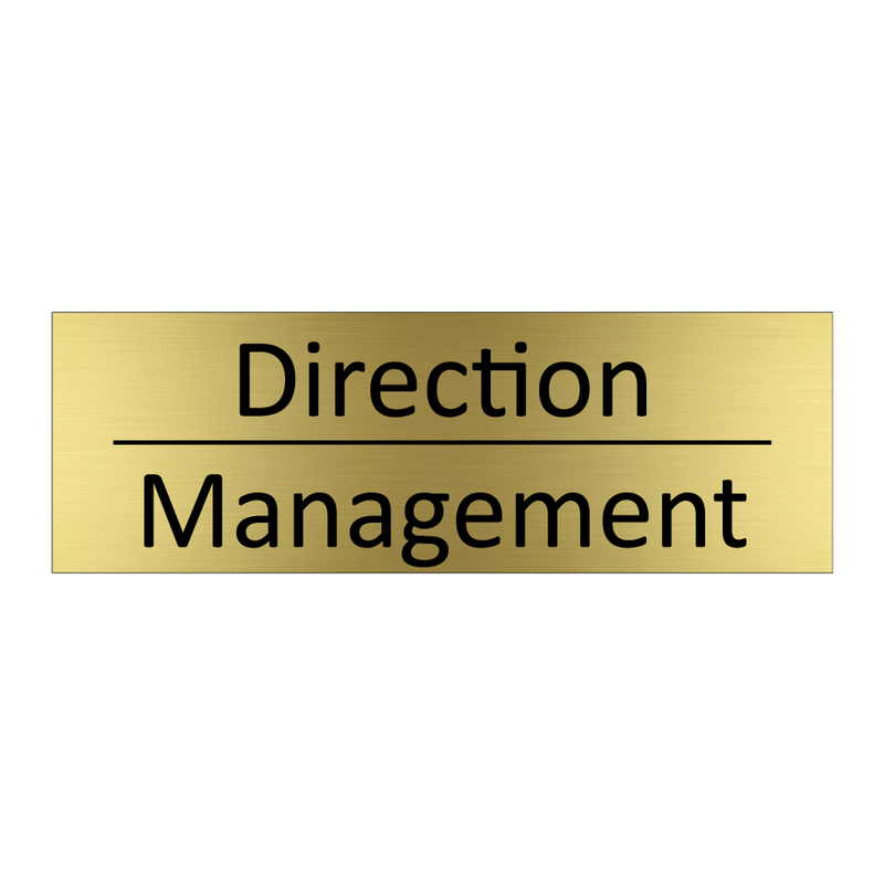 Direction - Management