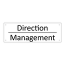 Direction - Management