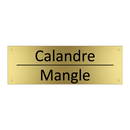 Calandre - Mangle