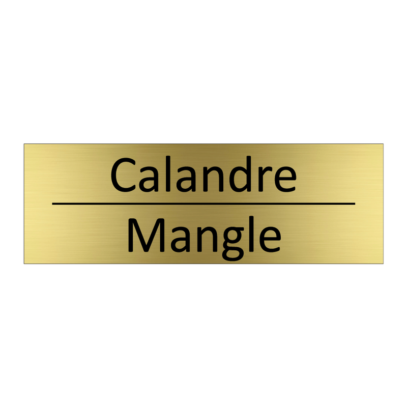 Calandre - Mangle