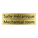 Salle mécanique - Mechanical room