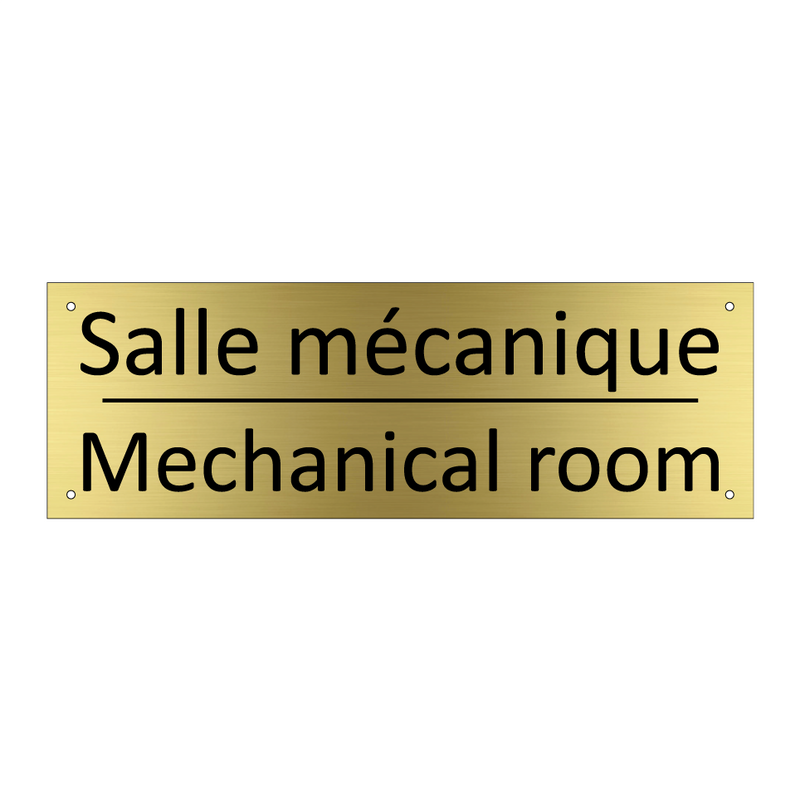 Salle mécanique - Mechanical room