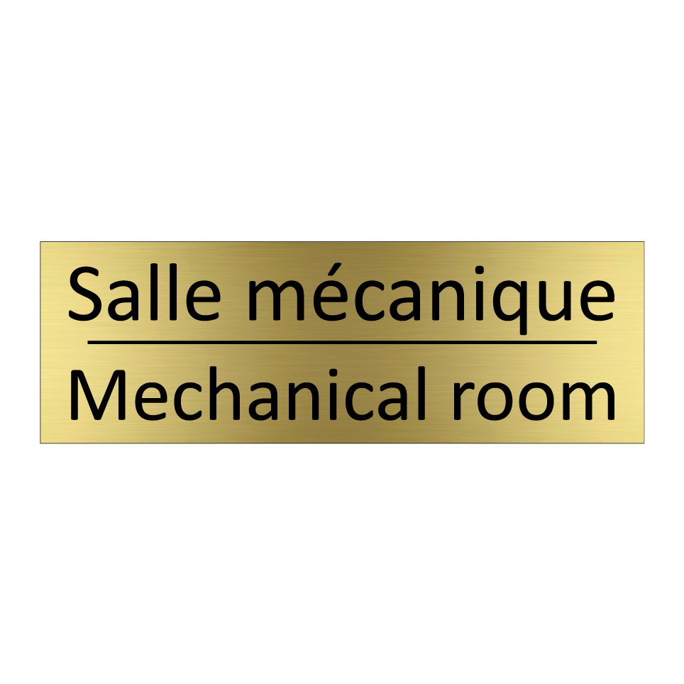 Salle mécanique - Mechanical room