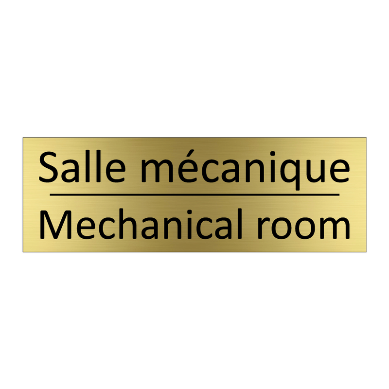 Salle mécanique - Mechanical room