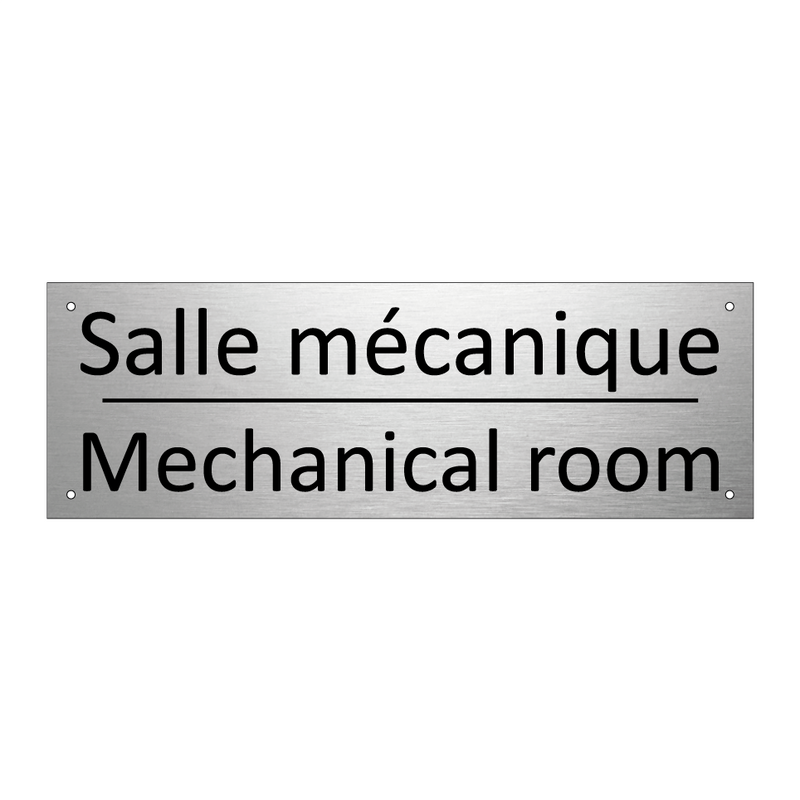 Salle mécanique - Mechanical room