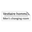 Vestiaire hommes - Men's changing room