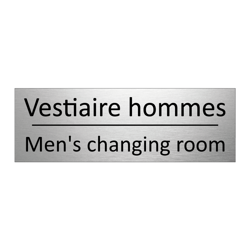 Vestiaire hommes - Men's changing room