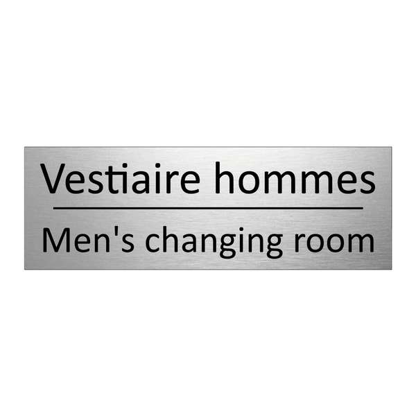 Vestiaire hommes - Men's changing room