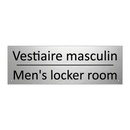 Vestiaire masculin - Men's locker room