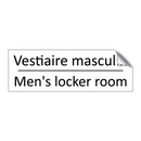 Vestiaire masculin - Men's locker room