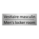 Vestiaire masculin - Men's locker room