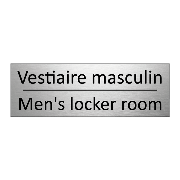 Vestiaire masculin - Men's locker room