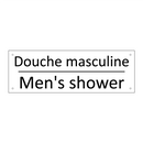 Douche masculine - Men's shower