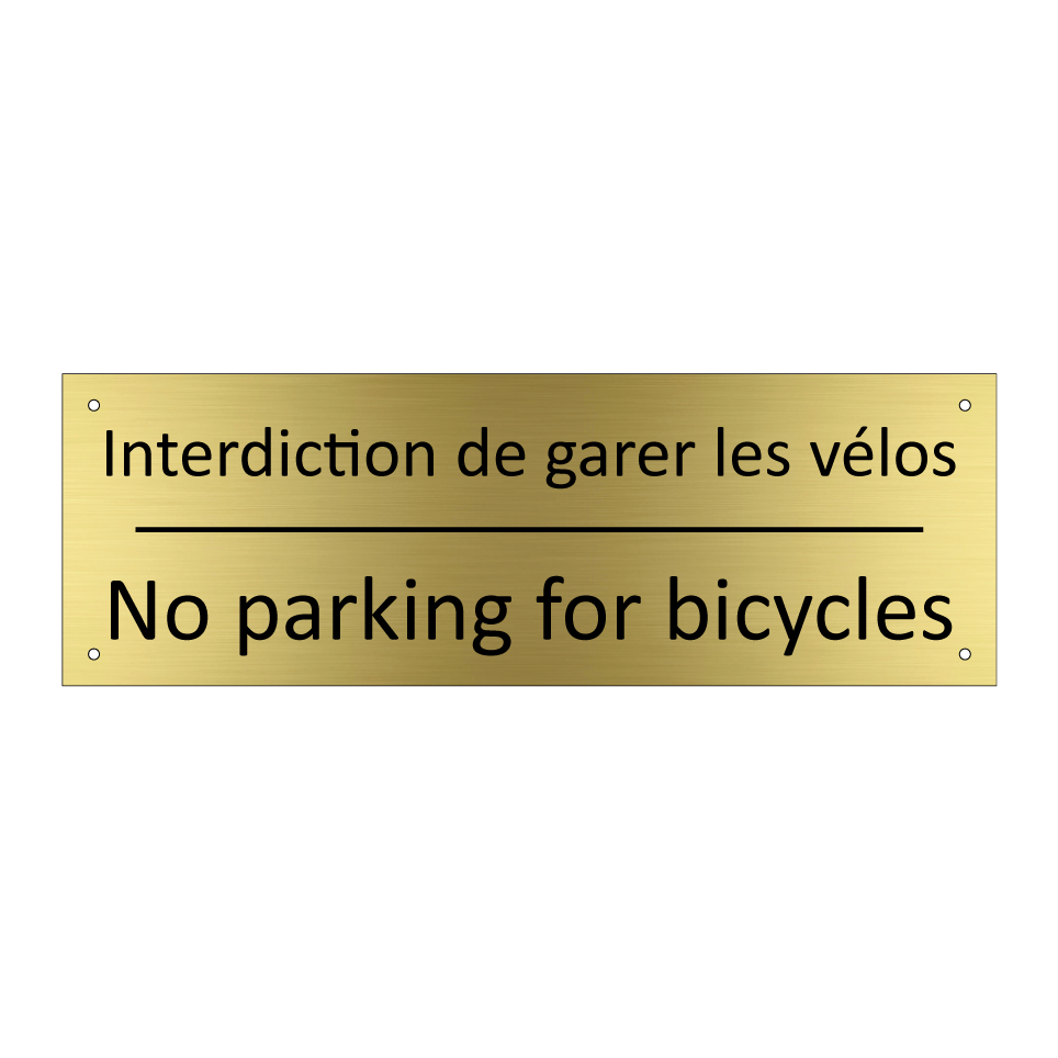 Interdiction de garer les vélos /.../ - No parking for bicycles