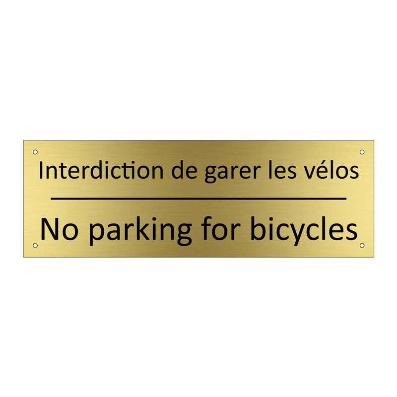 Interdiction de garer les vélos /.../ - No parking for bicycles