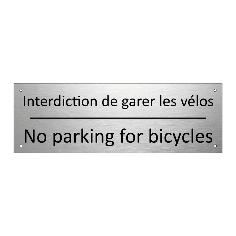 Interdiction de garer les vélos /.../ - No parking for bicycles