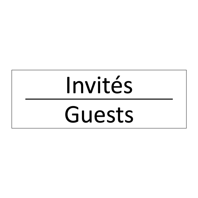 Invités - Guests