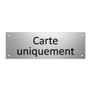 Carte uniquement