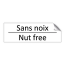 Sans noix - Nut free