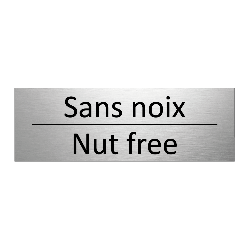Sans noix - Nut free