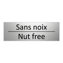 Sans noix - Nut free