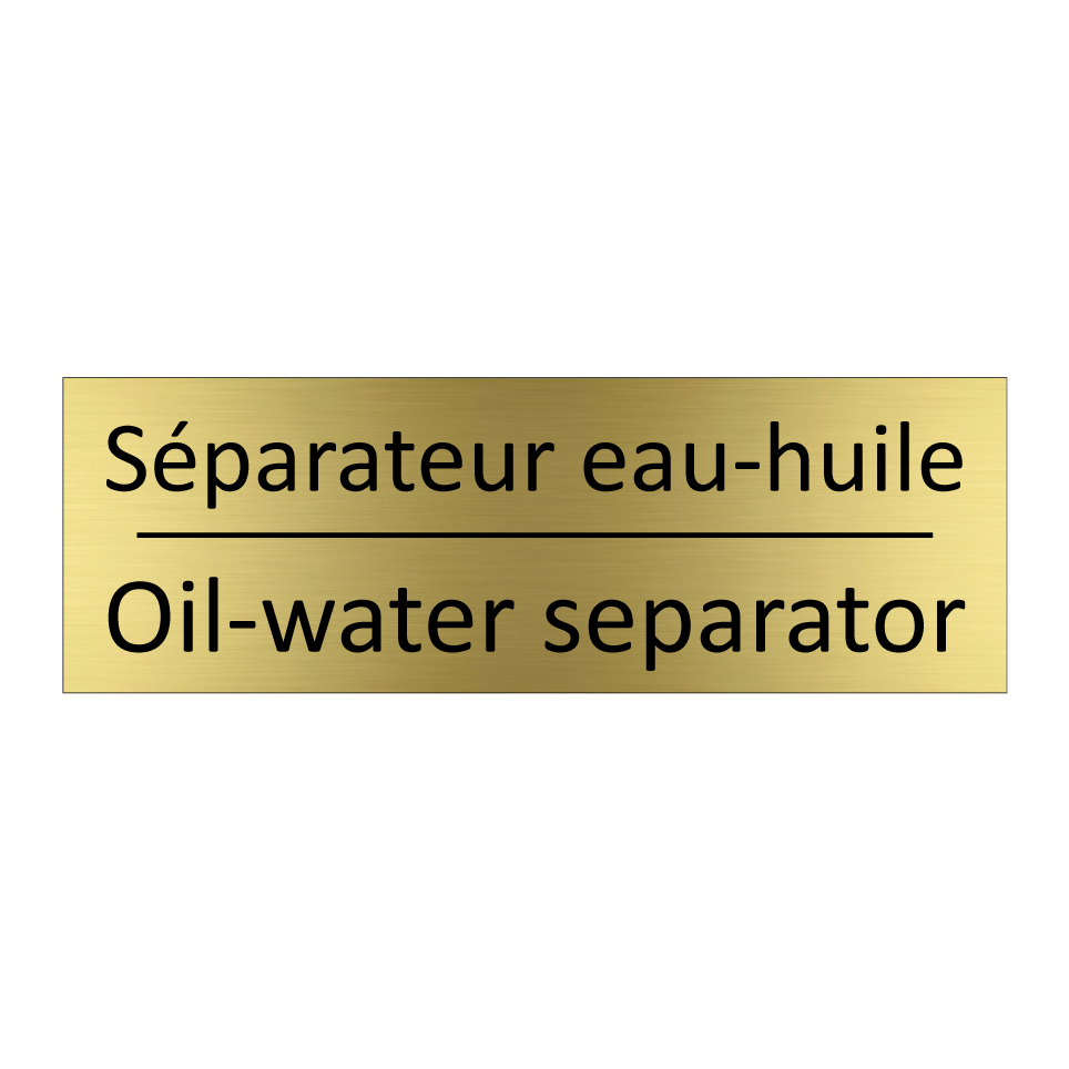 Séparateur eau-huile - Oil-water separator