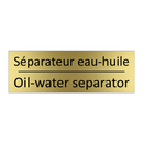 Séparateur eau-huile - Oil-water separator