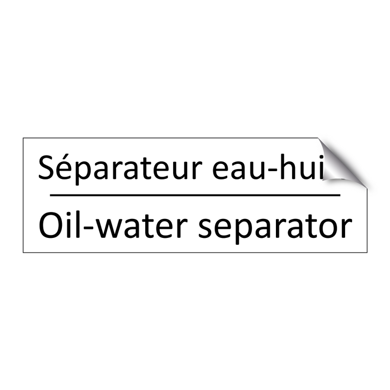 Séparateur eau-huile - Oil-water separator