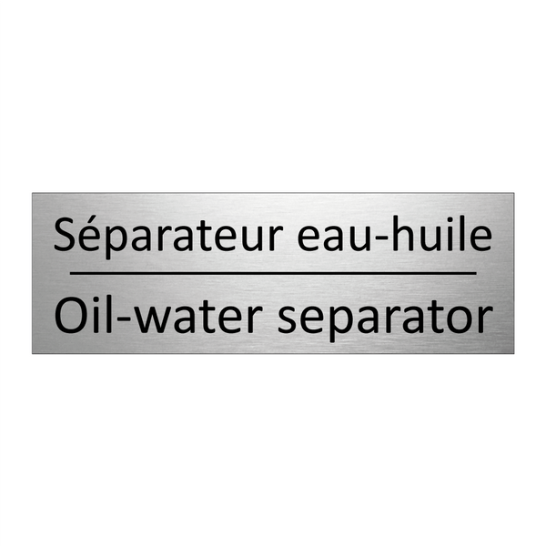 Séparateur eau-huile - Oil-water separator