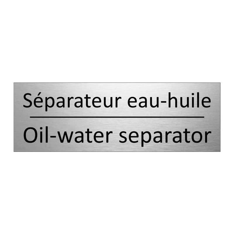 Séparateur eau-huile - Oil-water separator
