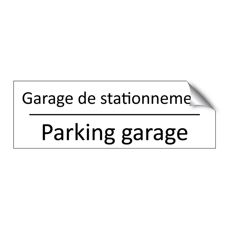Garage de stationnement - Parking garage