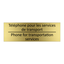 Téléphone pour les services de  /.../ - Phone for transportation services /.../