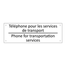 Téléphone pour les services de  /.../ - Phone for transportation services /.../