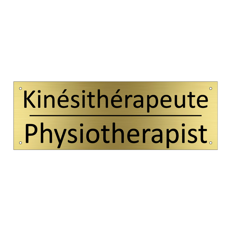 Kinésithérapeute - Physiotherapist