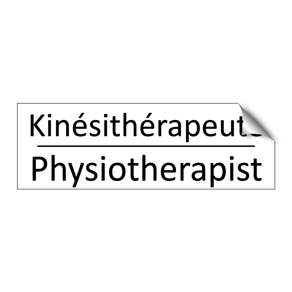 Kinésithérapeute - Physiotherapist
