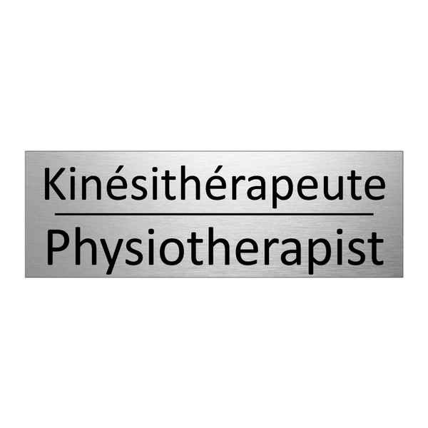 Kinésithérapeute - Physiotherapist