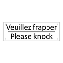 Veuillez frapper - Please knock