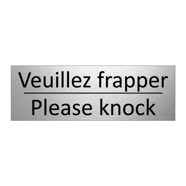 Veuillez frapper - Please knock