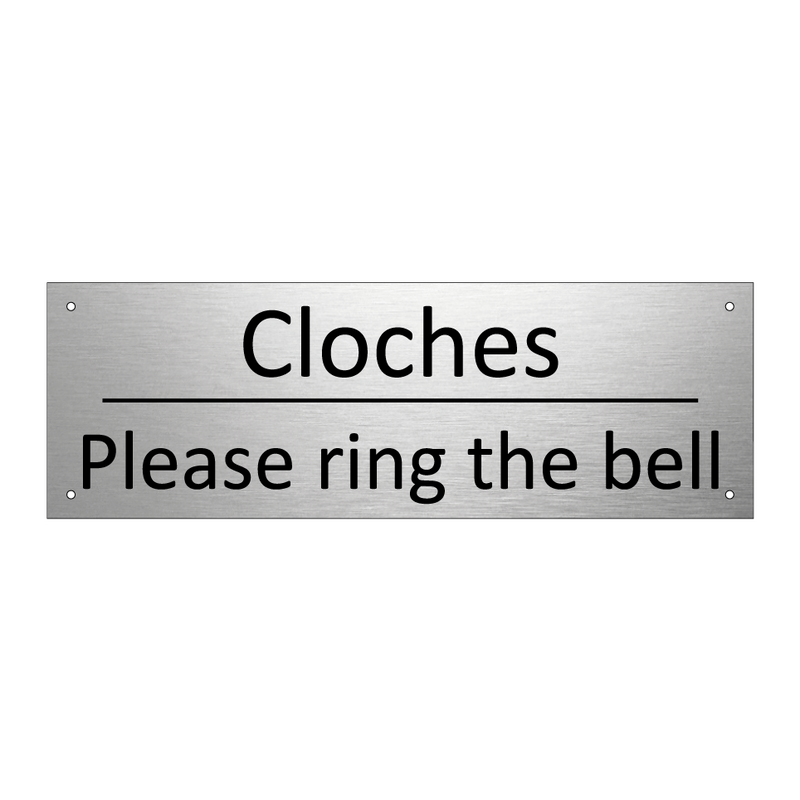 Cloches - Please ring the bell