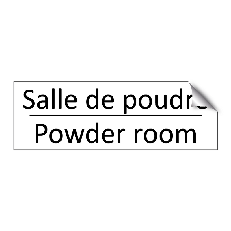 Salle de poudre - Powder room