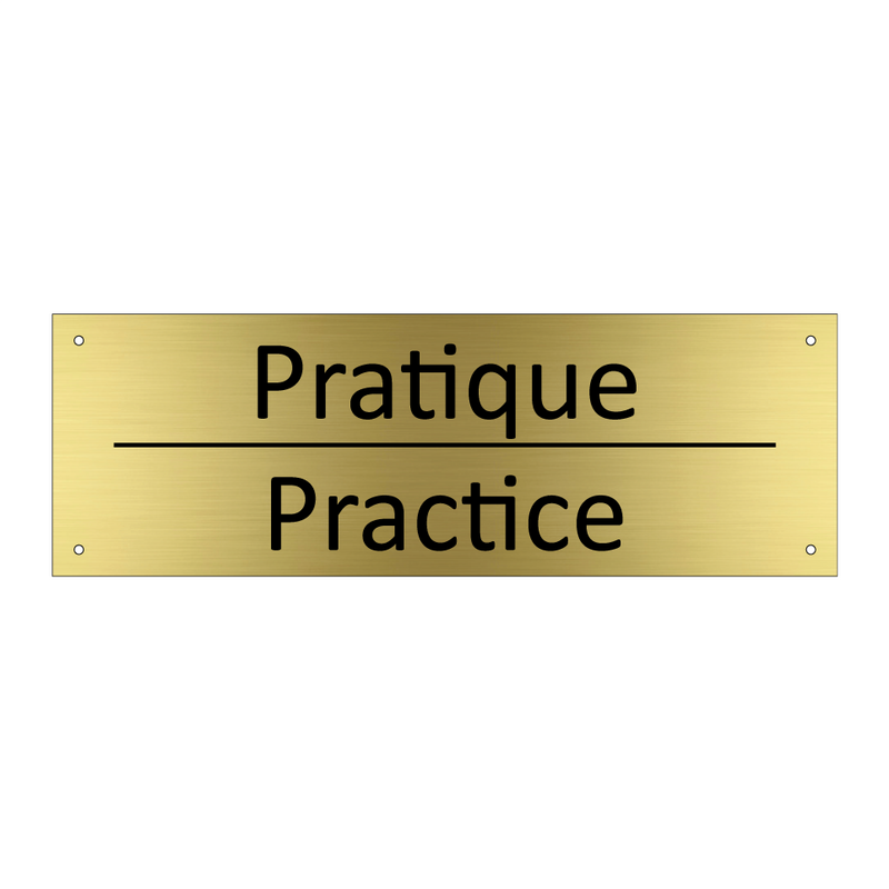 Pratique - Practice