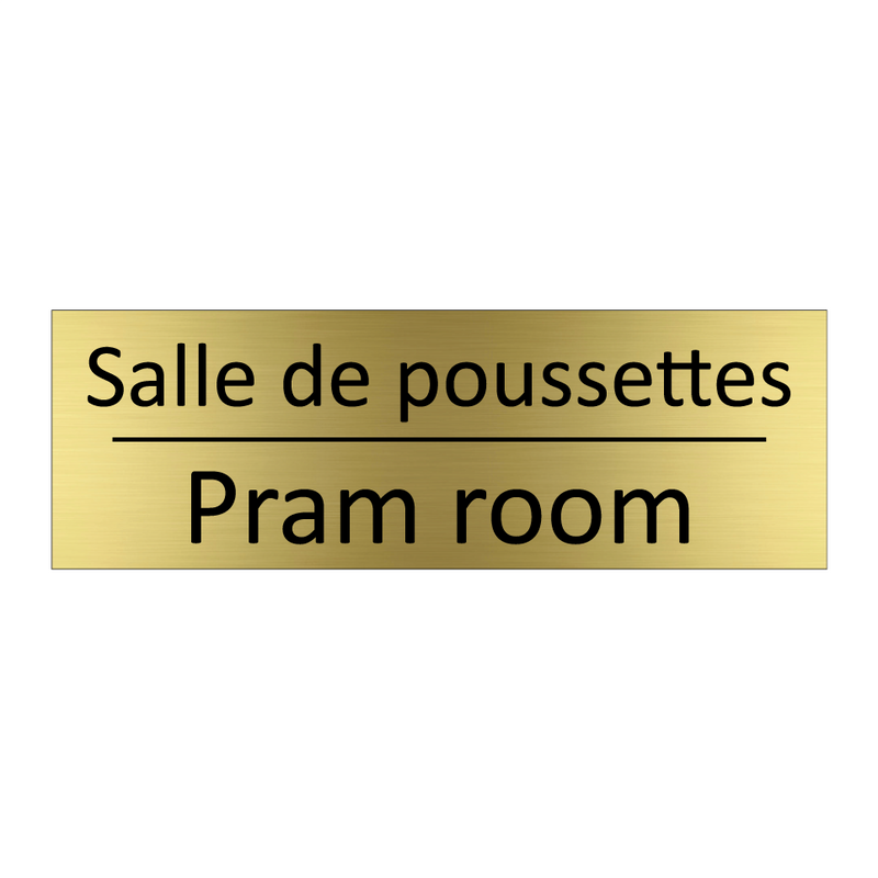 Salle de poussettes - Pram room