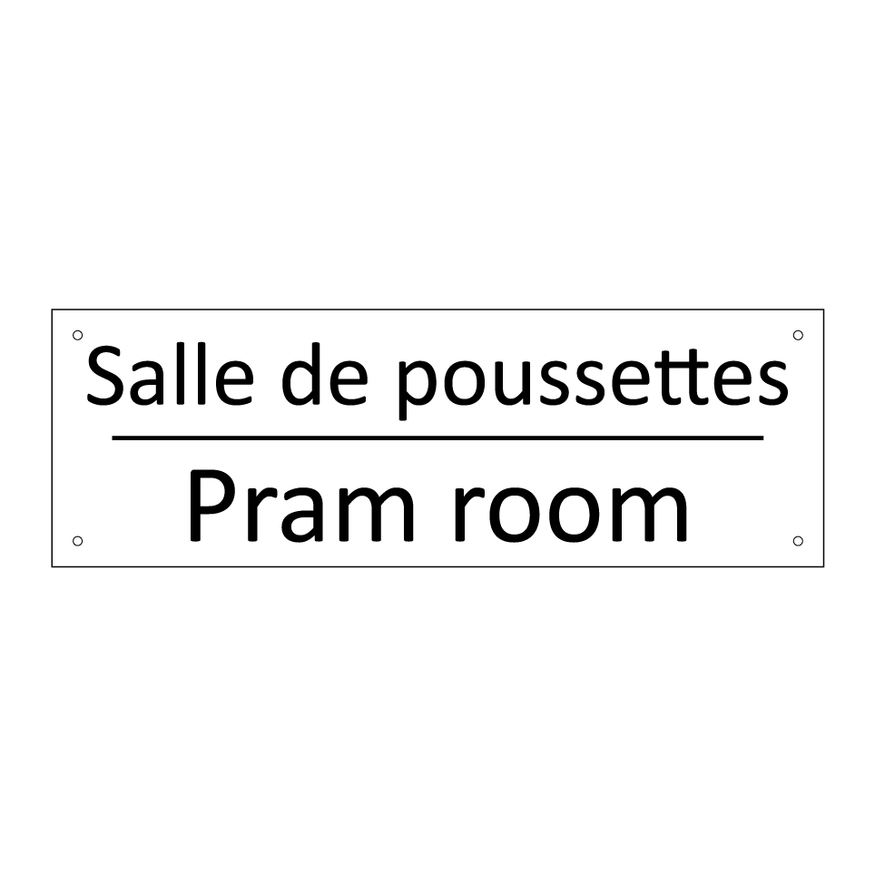 Salle de poussettes - Pram room