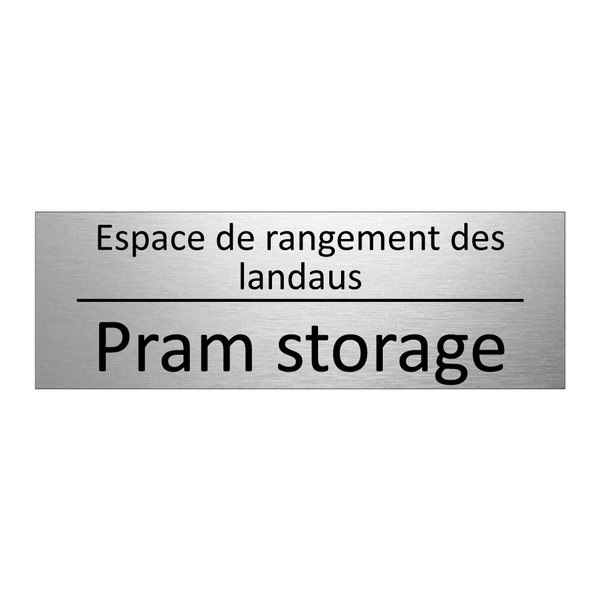 Espace de rangement des landaus /.../ - Pram storage