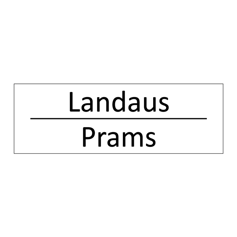Landaus - Prams