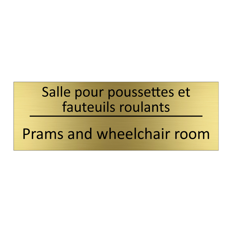 Salle pour poussettes et fauteuils  /.../ - Prams and wheelchair room