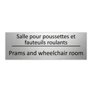 Salle pour poussettes et fauteuils  /.../ - Prams and wheelchair room