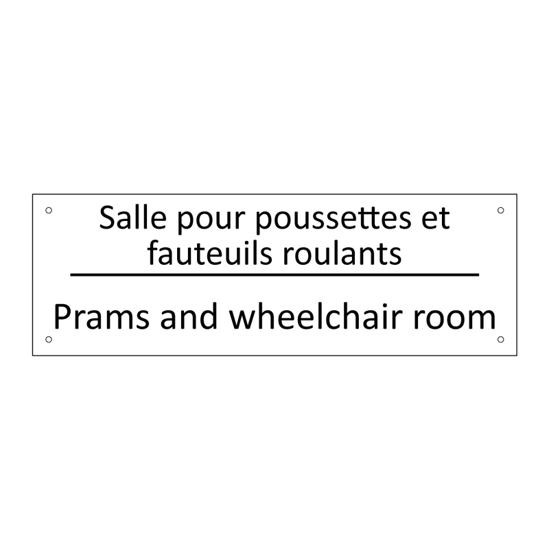 Salle pour poussettes et fauteuils  /.../ - Prams and wheelchair room