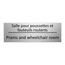 Salle pour poussettes et fauteuils  /.../ - Prams and wheelchair room
